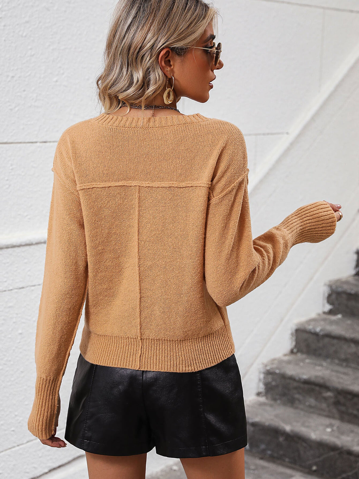 Reenia Knit Sweater in Tan Tan 4