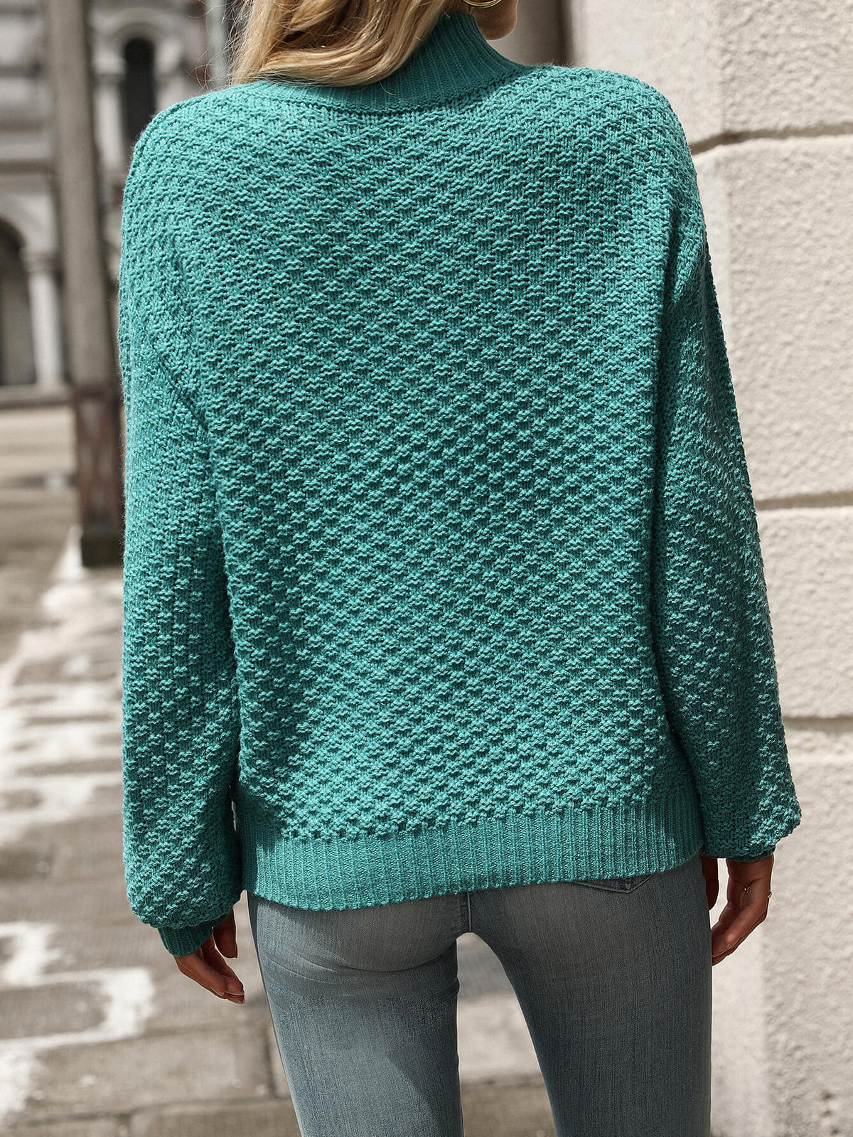Billie Turtleneck Sweater Teal 6