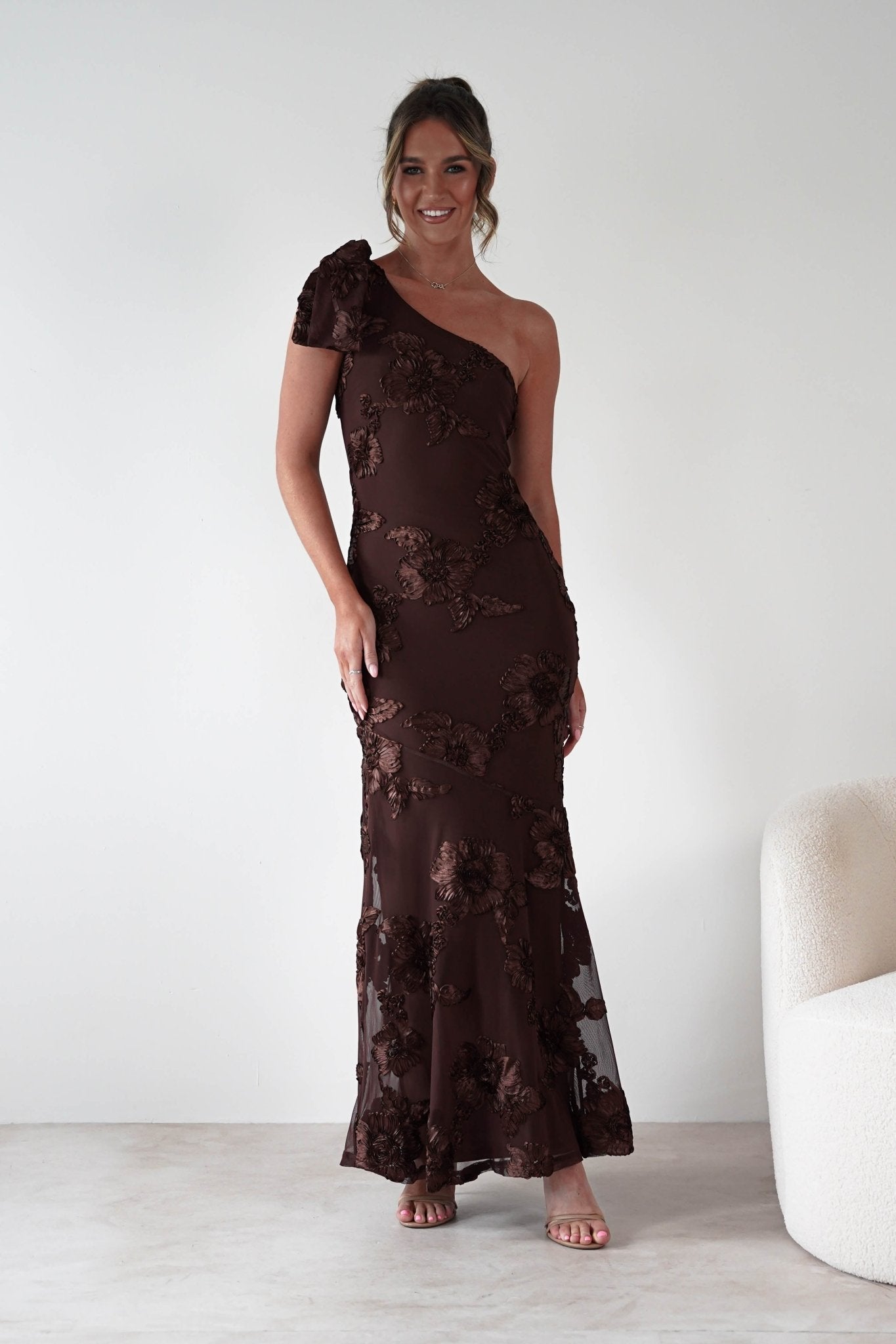 Thelma Floral Textured Maxi Dress 10