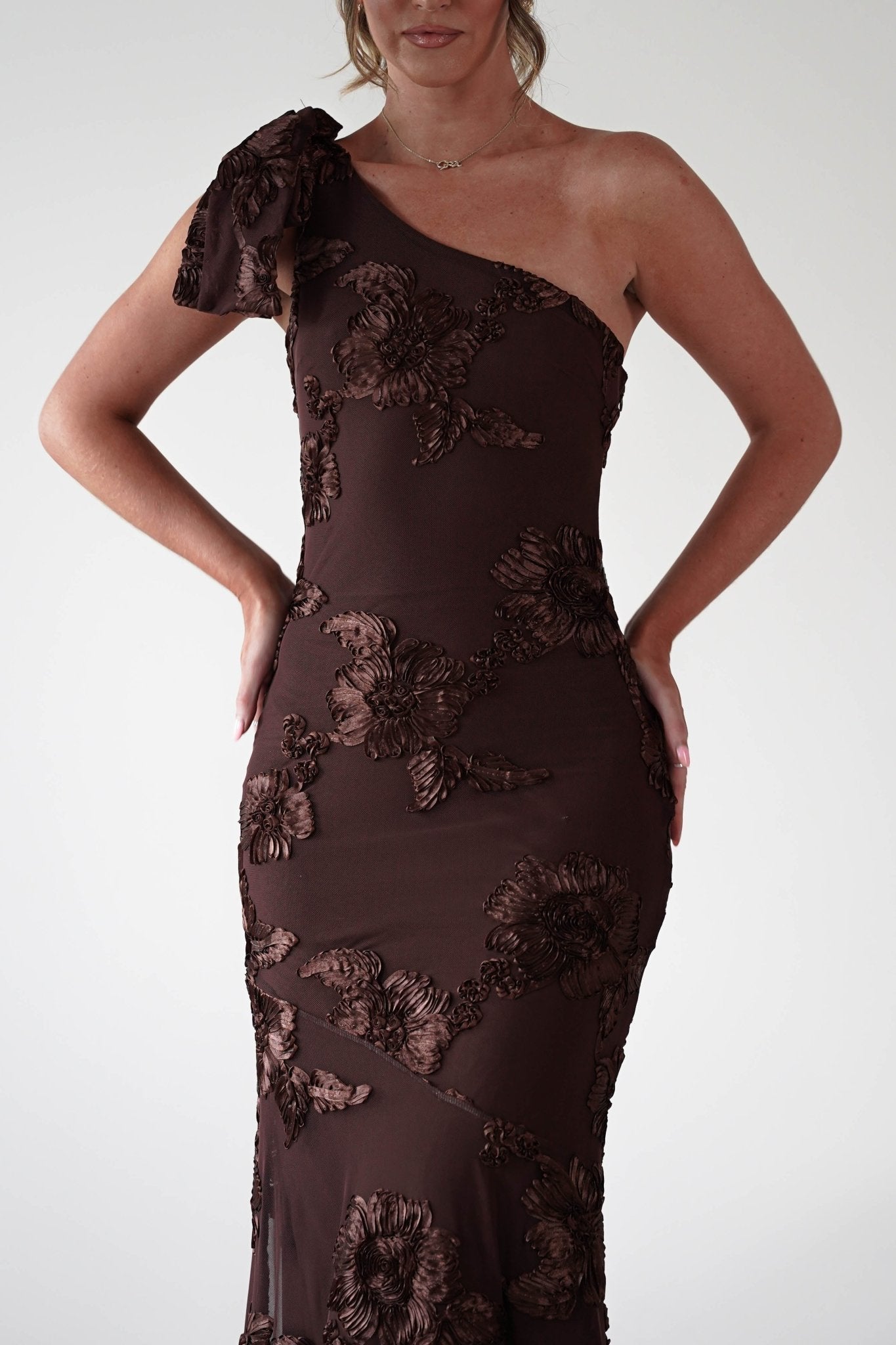 Thelma Floral Textured Maxi Dress 7