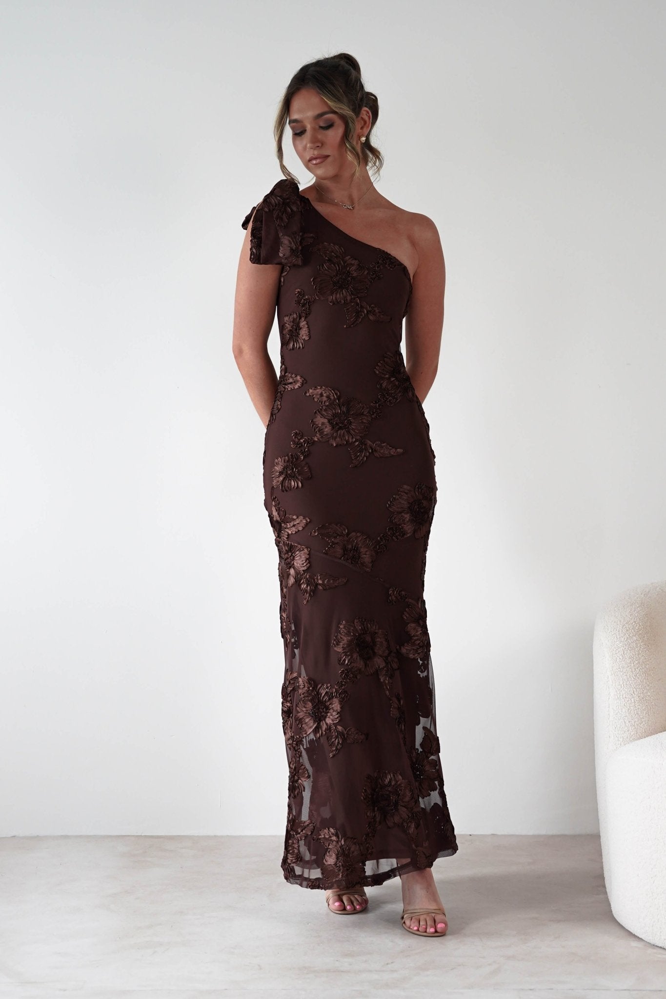 Thelma Floral Textured Maxi Dress 11