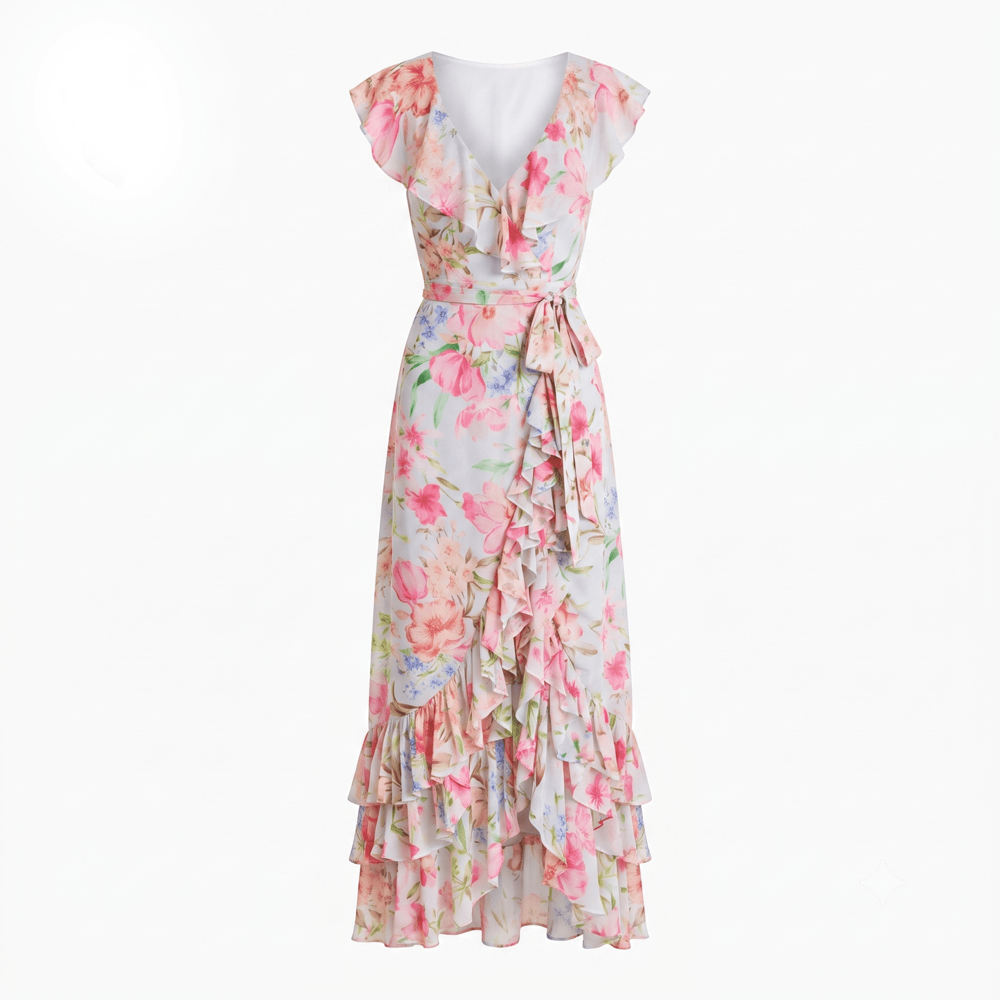 Tilda Crepe Maxi Dress SHINING LIGHT BLUE 2