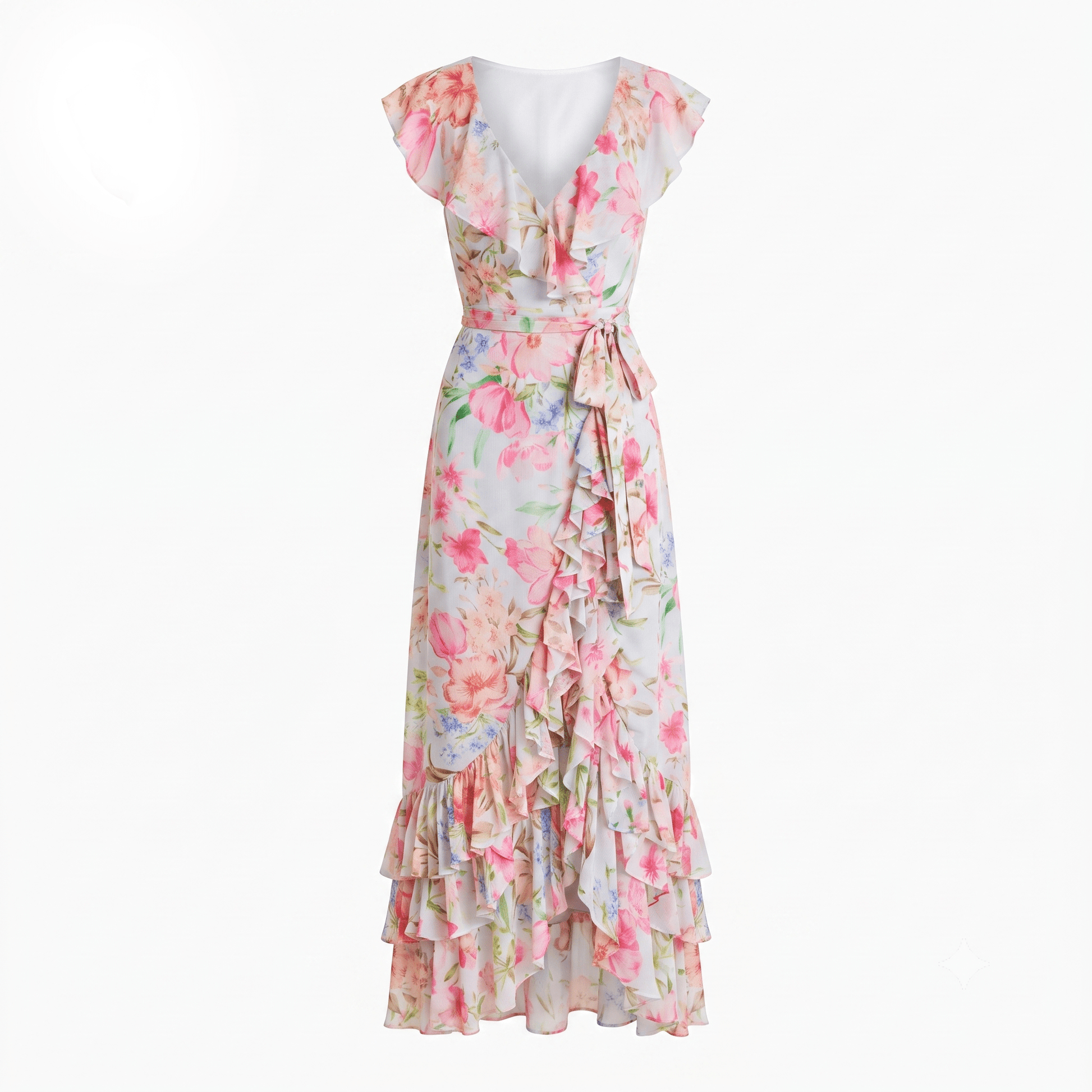 Tilda Crepe Maxi Dress SHINING LIGHT BLUE 2