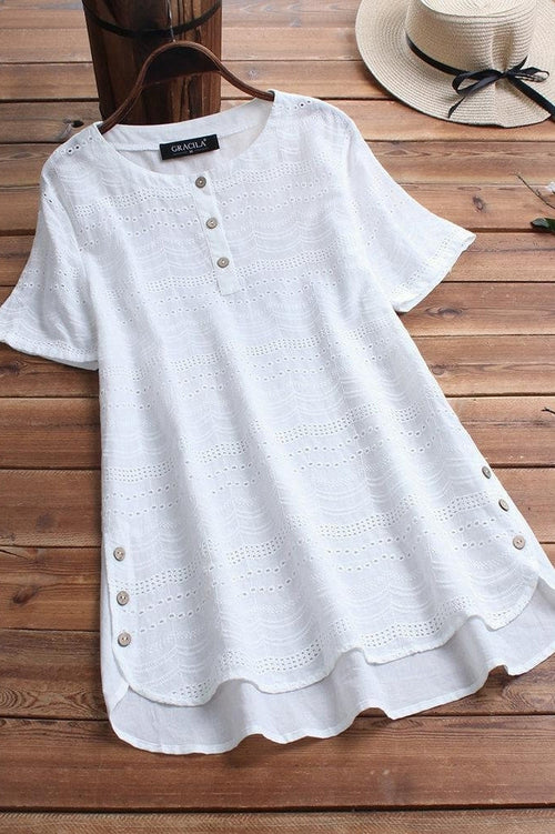 Rosalind Soft Cotton Tee White 1