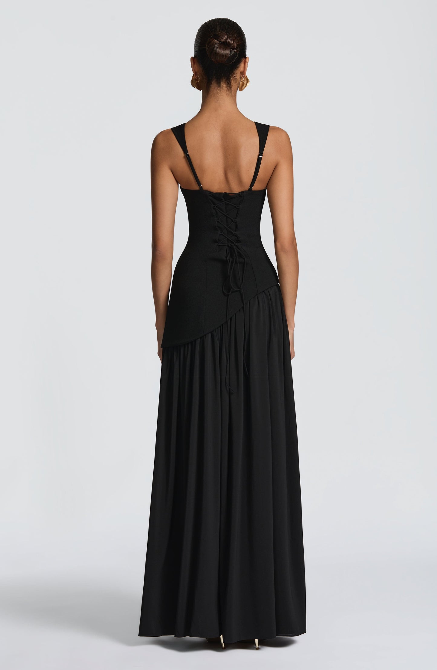 Tullulah Tulle Maxi Dress in Black Black 3