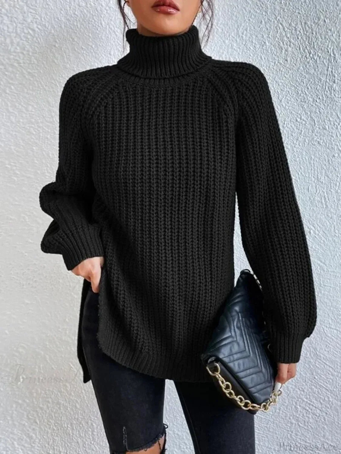 Margot Crochet Sweater Dress Brown 3