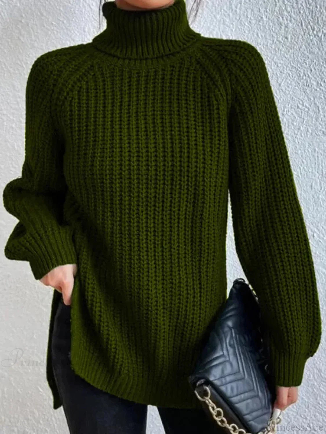 Margot Crochet Sweater Dress Dark Blue 6