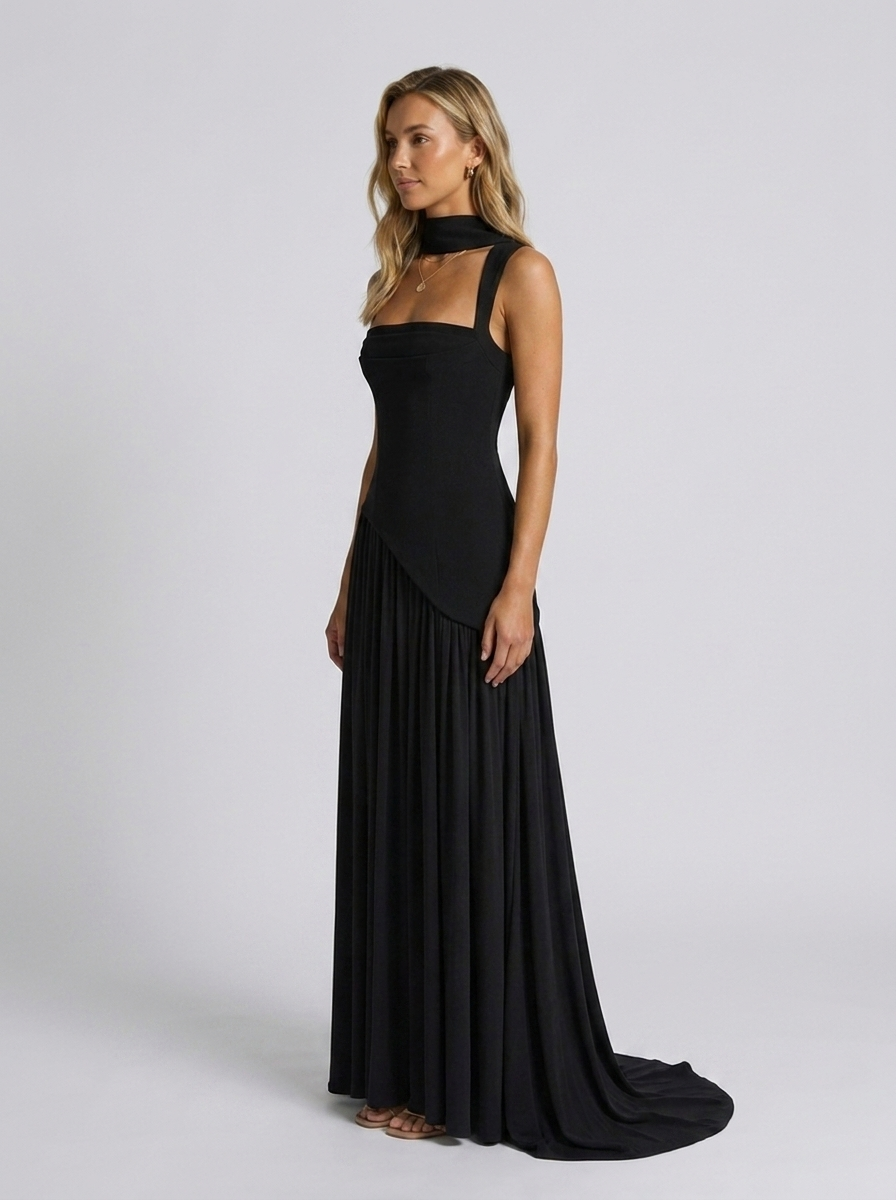 SOLARA MAXI DRESS Black side