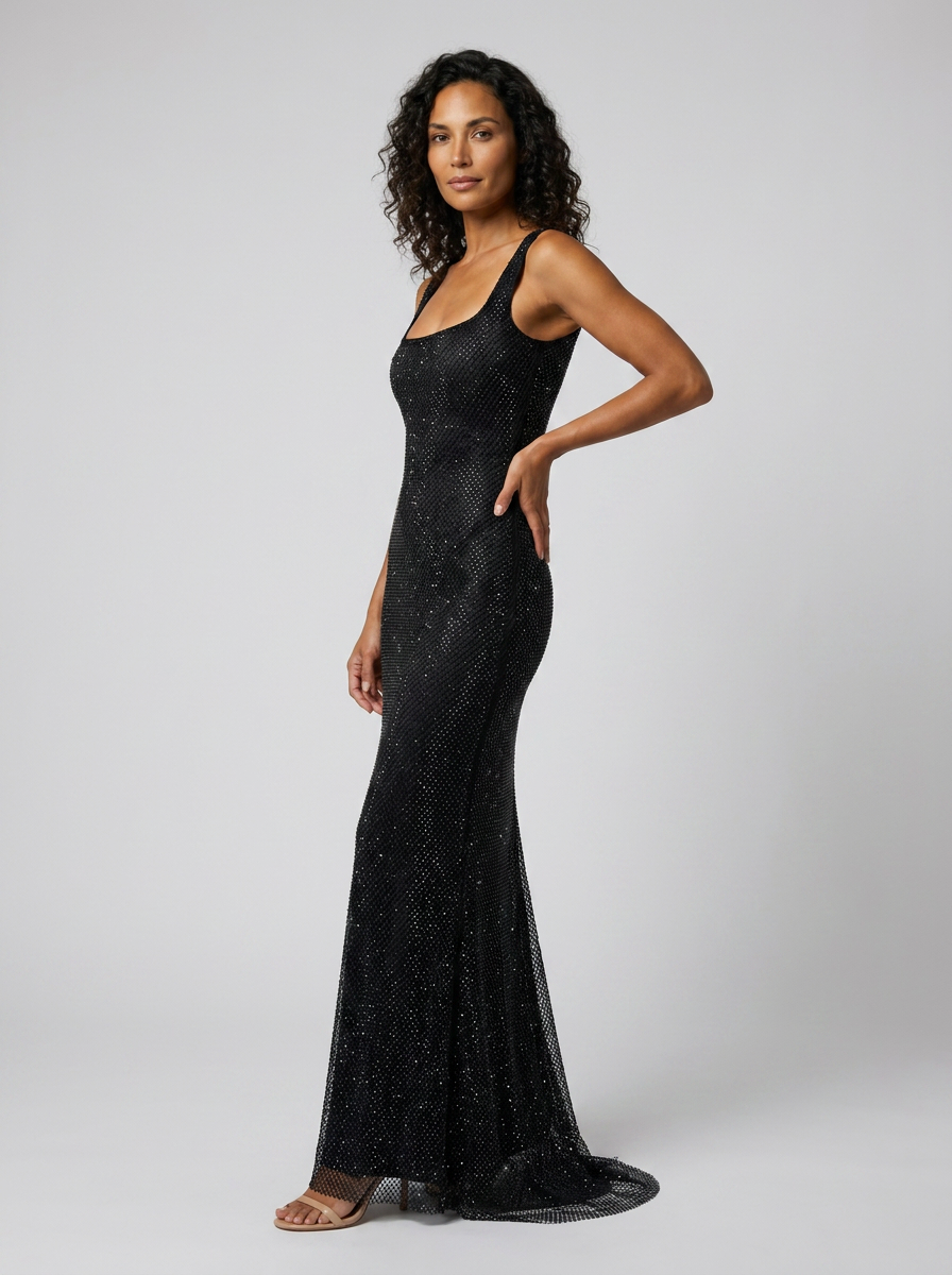 HANNAH MAXI DRESS Black side