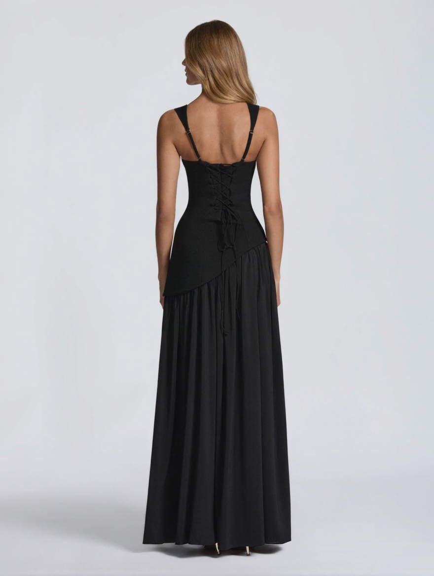 SOLARA MAXI DRESS Black back