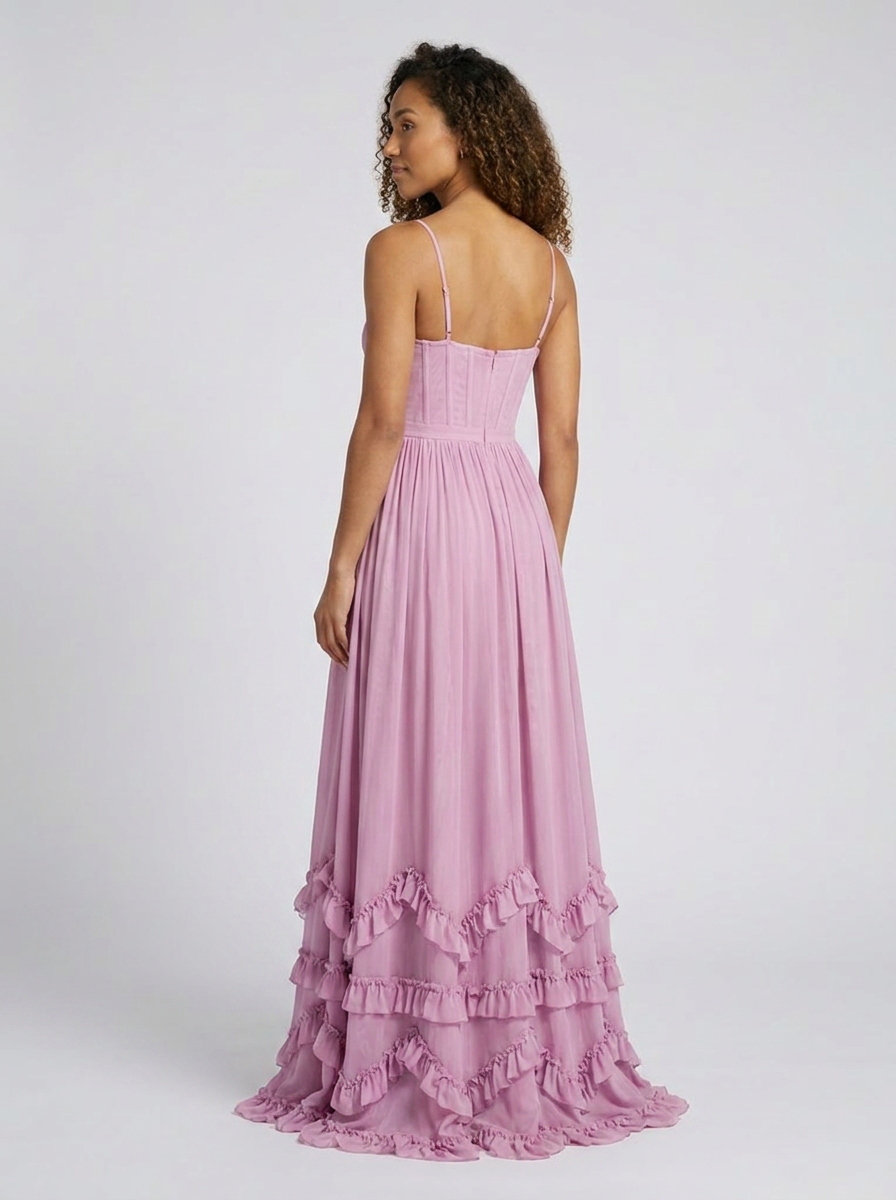 AMIRA MAXI DRESS Rose Petal back