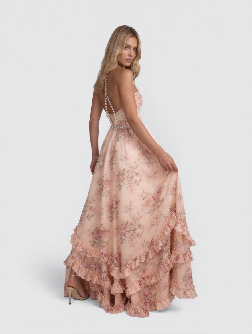 CHRISTINE MAXI DRESS Pink back