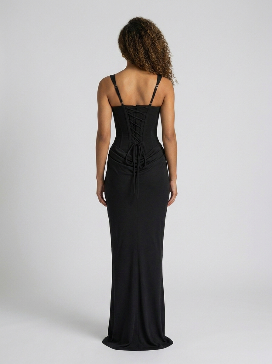 SOPHIE MAXI DRESS Black back