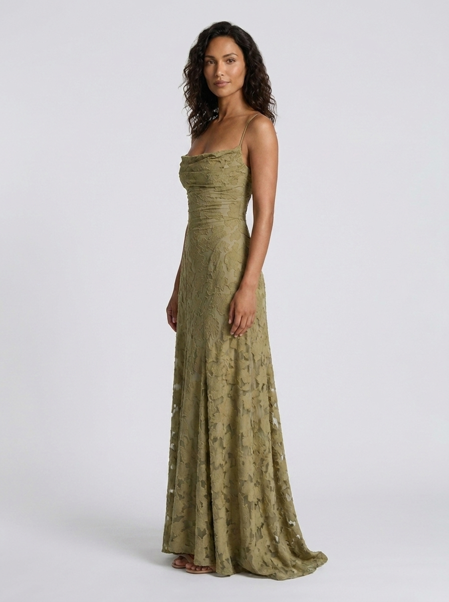 CELESTE MAXI DRESS Green side