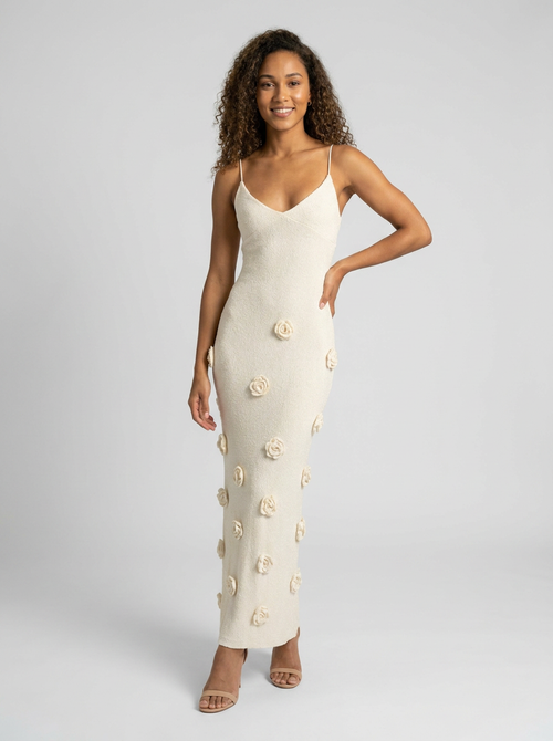 LILY MAXI DRESS Cream 1