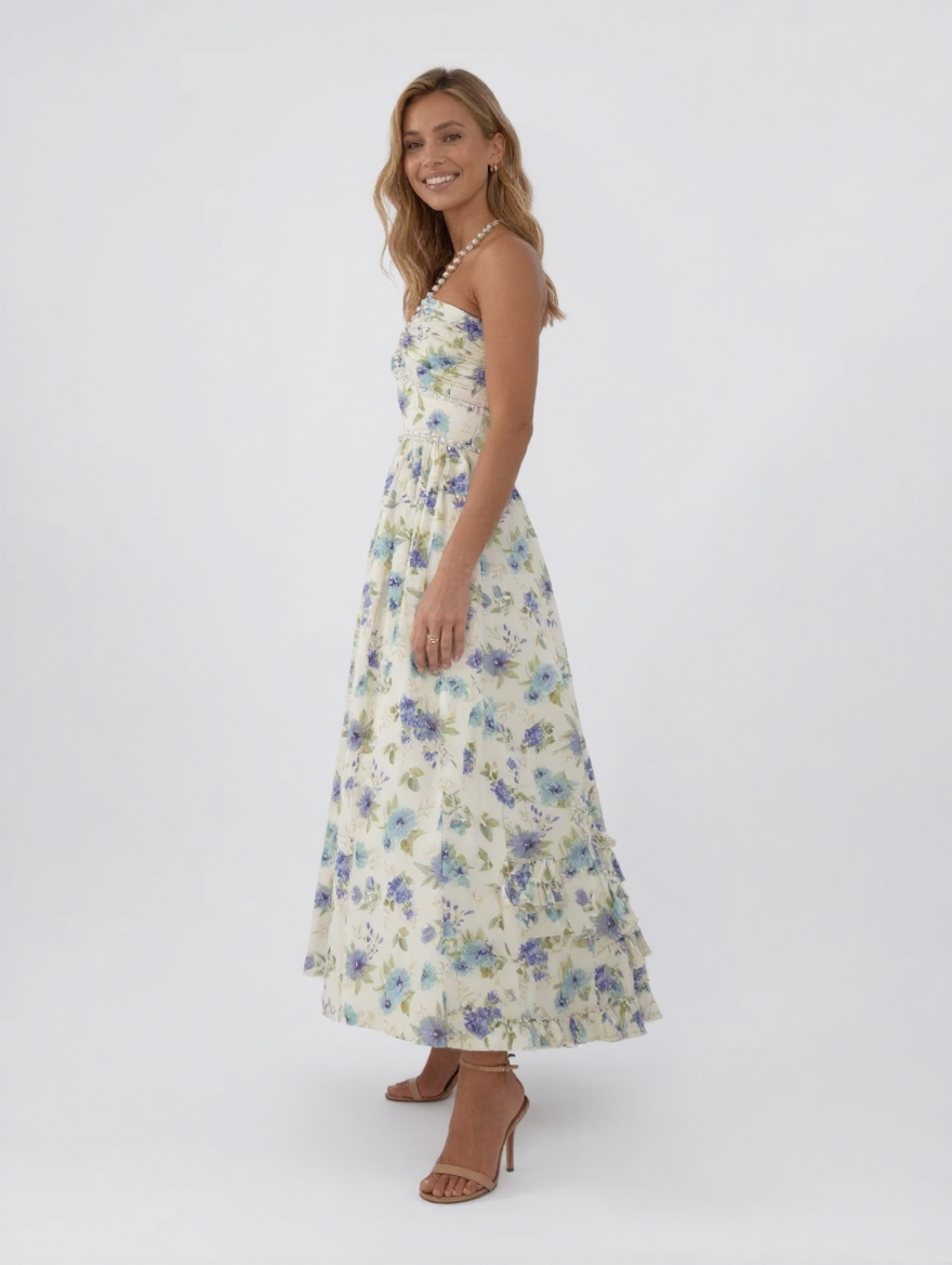 CHRISTINE MAXI DRESS Garden Mist side
