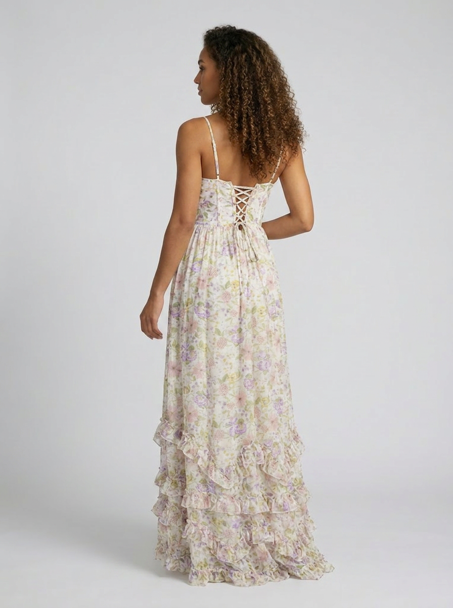 AMIRA MAXI DRESS Mauve Dream back