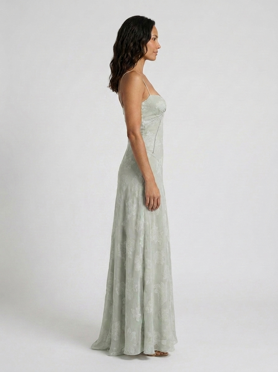 LARA MAXI DRESS Green side