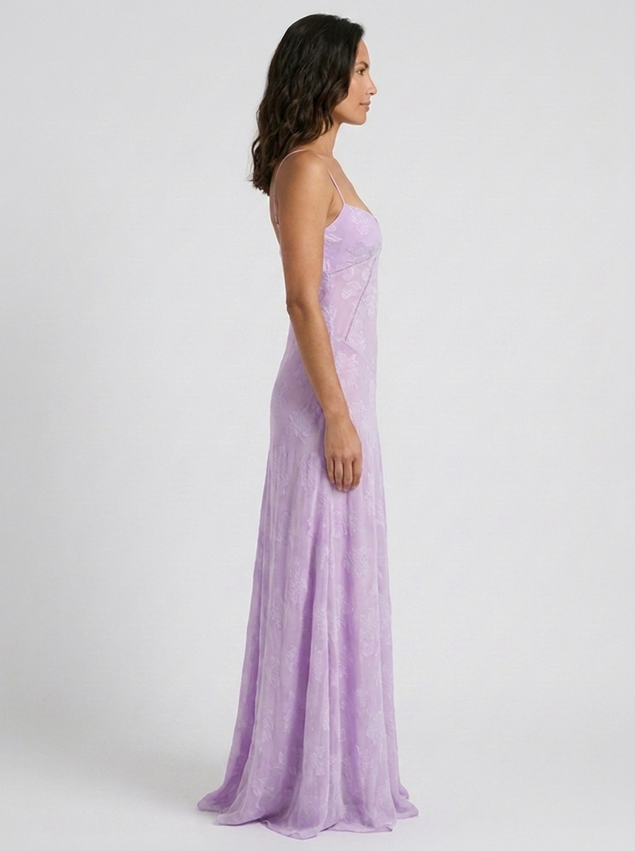 LARA MAXI DRESS Purple side