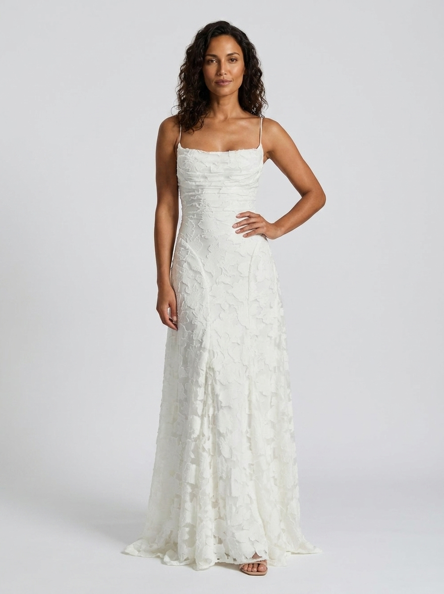 CELESTE MAXI DRESS White front