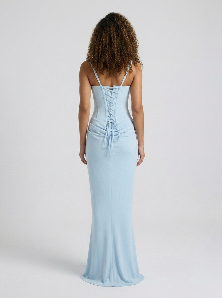 SOPHIE MAXI DRESS Blue back