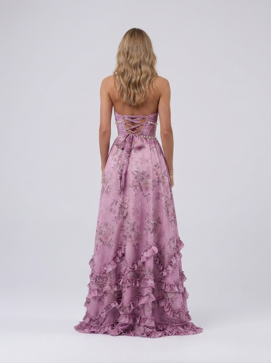 CHRISTINE MAXI DRESS Purple back