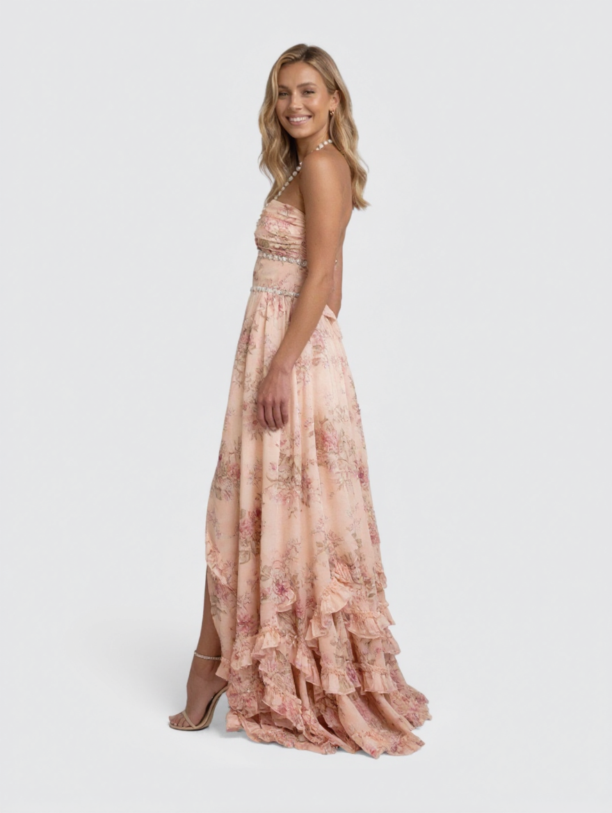 CHRISTINE MAXI DRESS Pink side