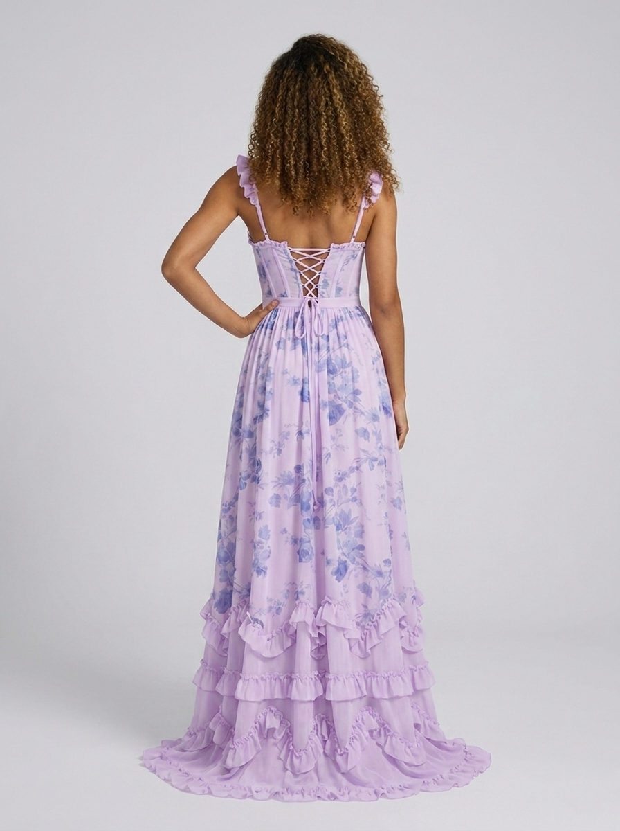 AMIRA MAXI DRESS Lilac Whisper back