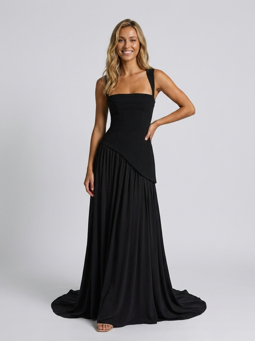 SOLARA MAXI DRESS Black 1