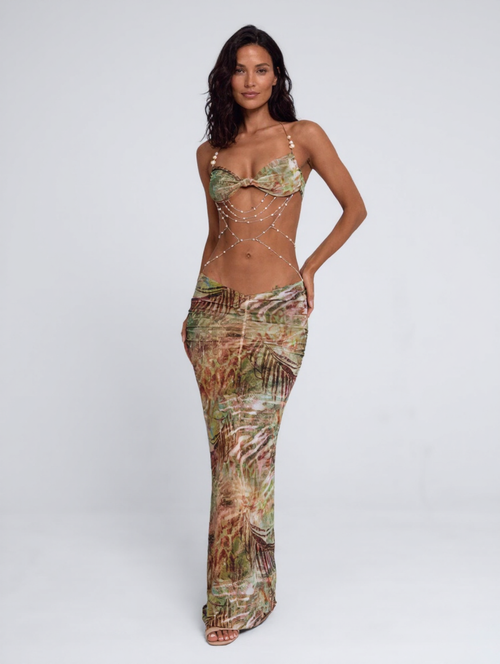 VANESSA MAXI DRESS Lagrono Sage 1