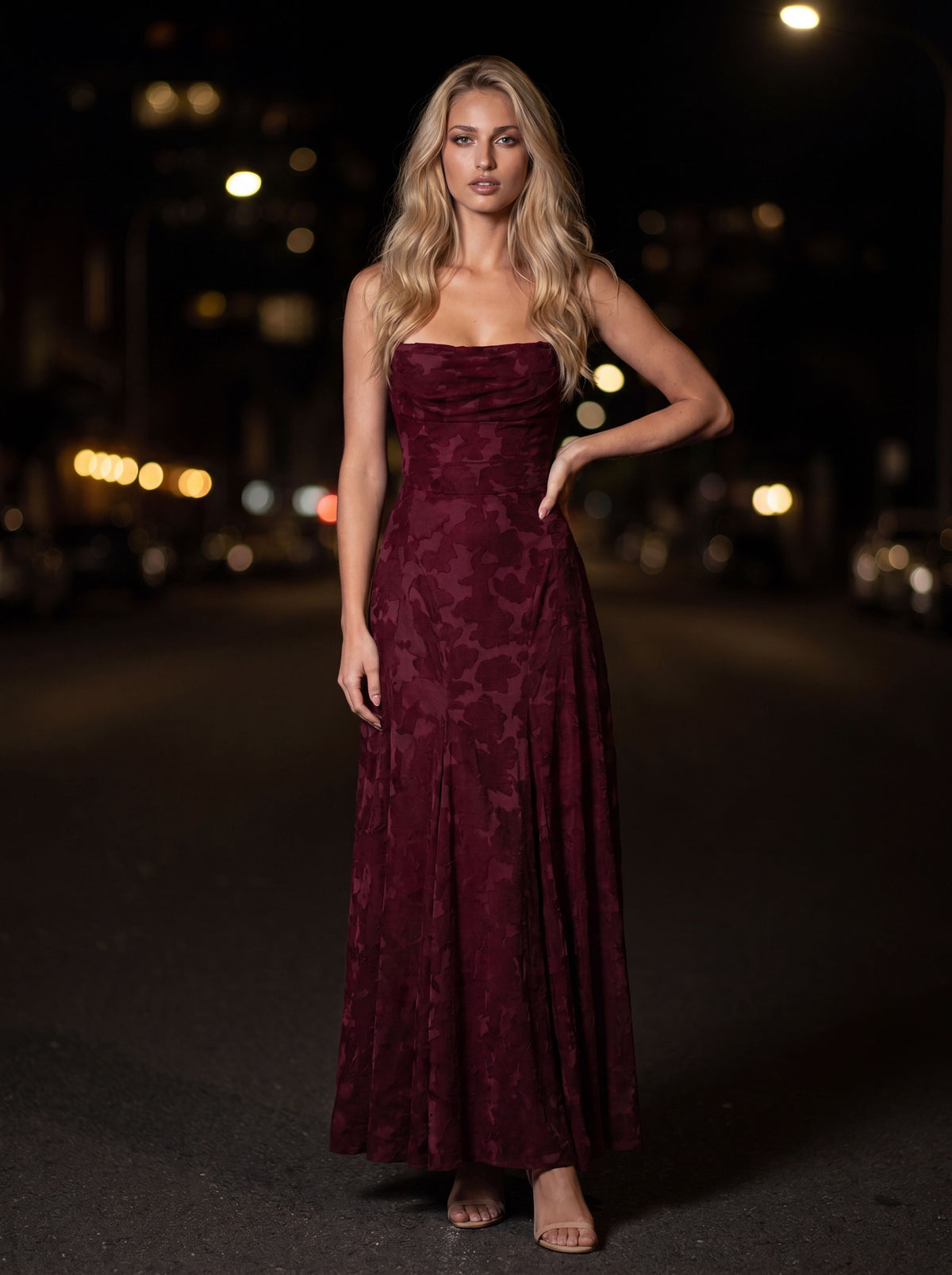 Courtney Maxi Dress in Sage Pink 9