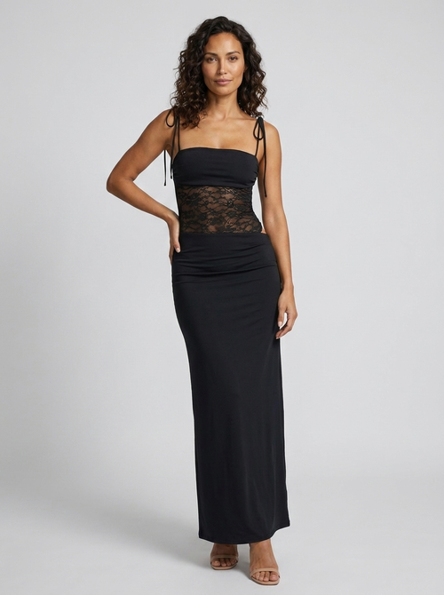 ELINA MAXI DRESS Black 1