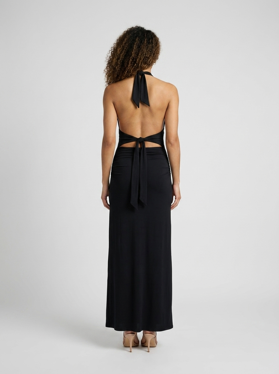 MEGAN MAXI DRESS Black back