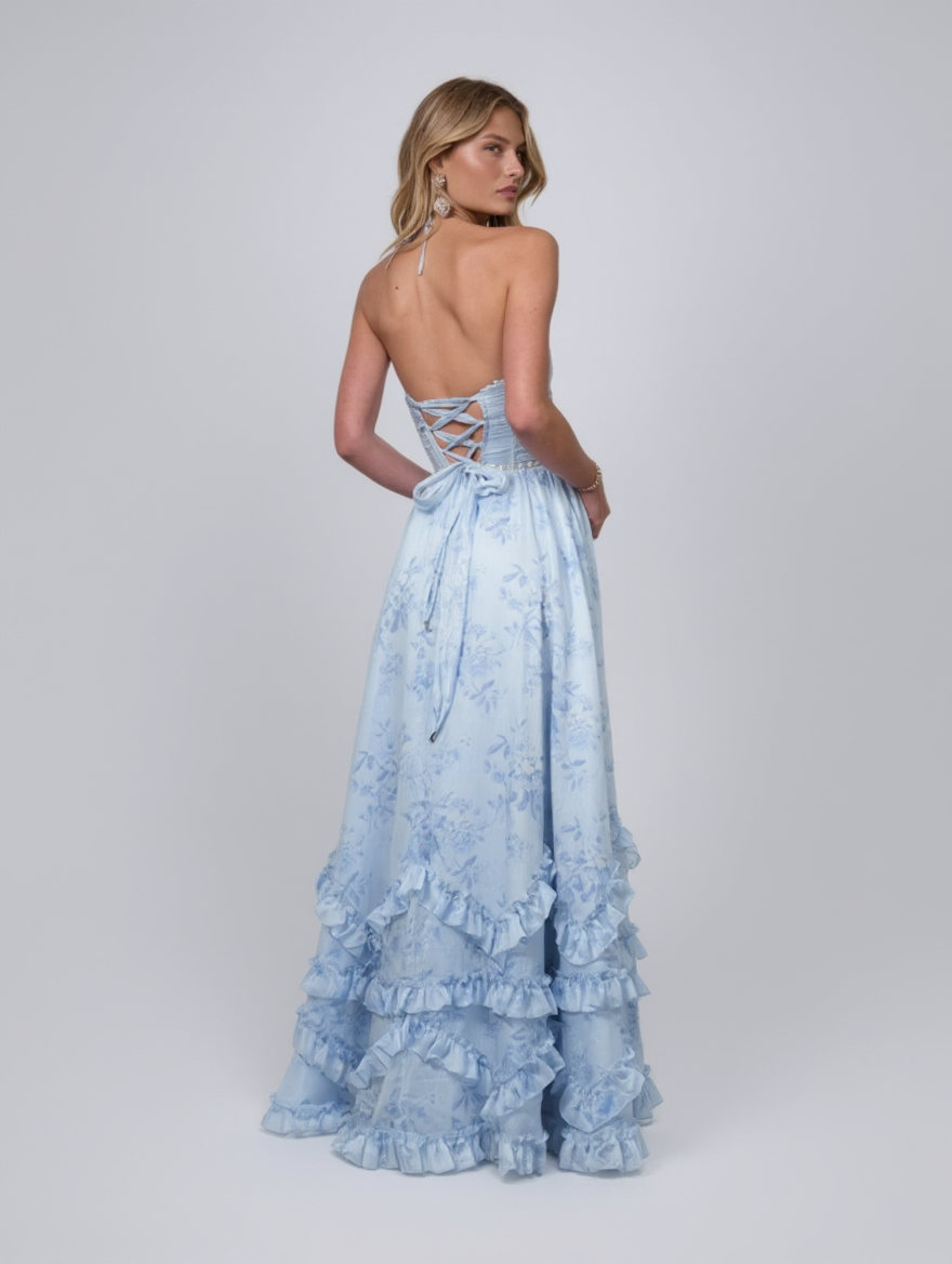CHRISTINE MAXI DRESS Sky Whisper back