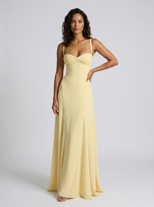 RIHANNA MAXI DRESS Yellow 1