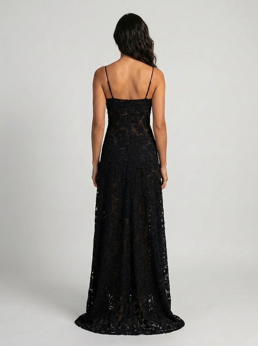 LARA MAXI DRESS Black back