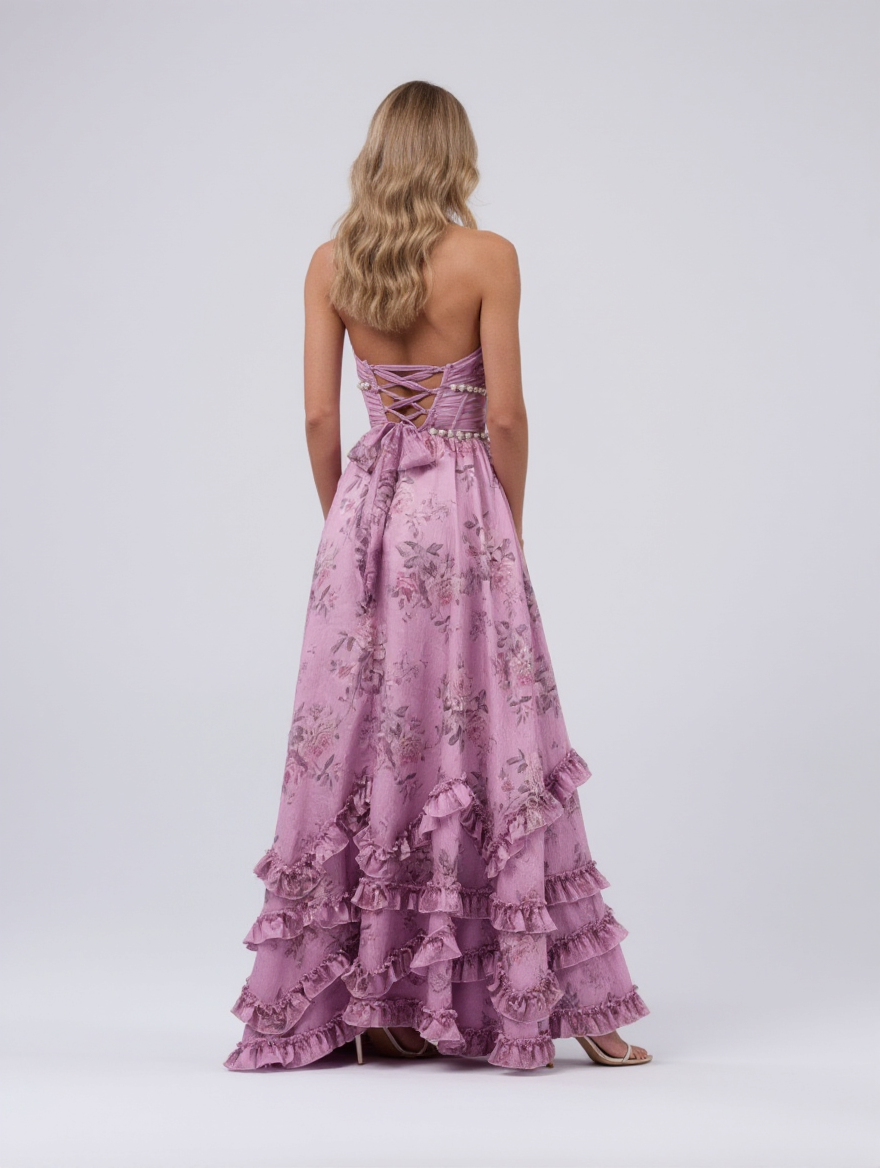 CHRISTINE MAXI DRESS Purple back