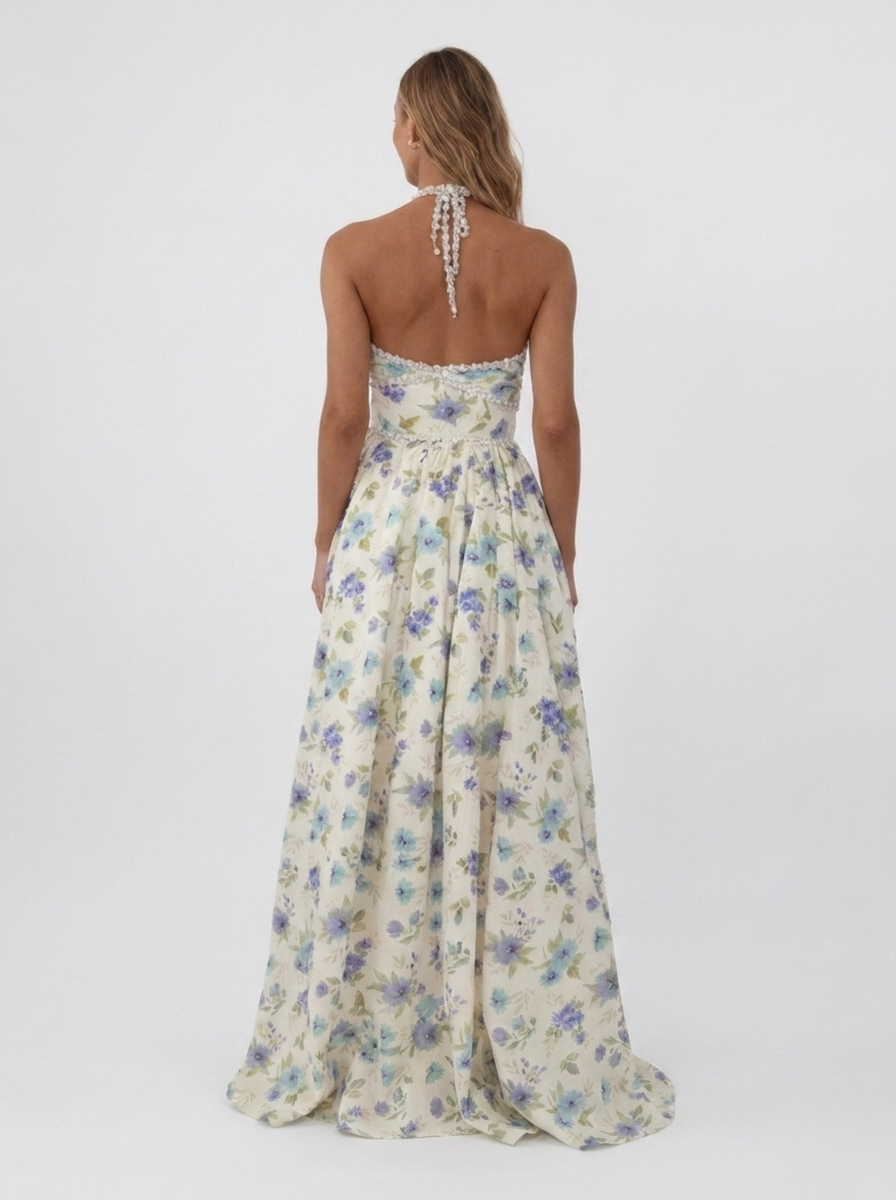 CHRISTINE MAXI DRESS Garden Mist back