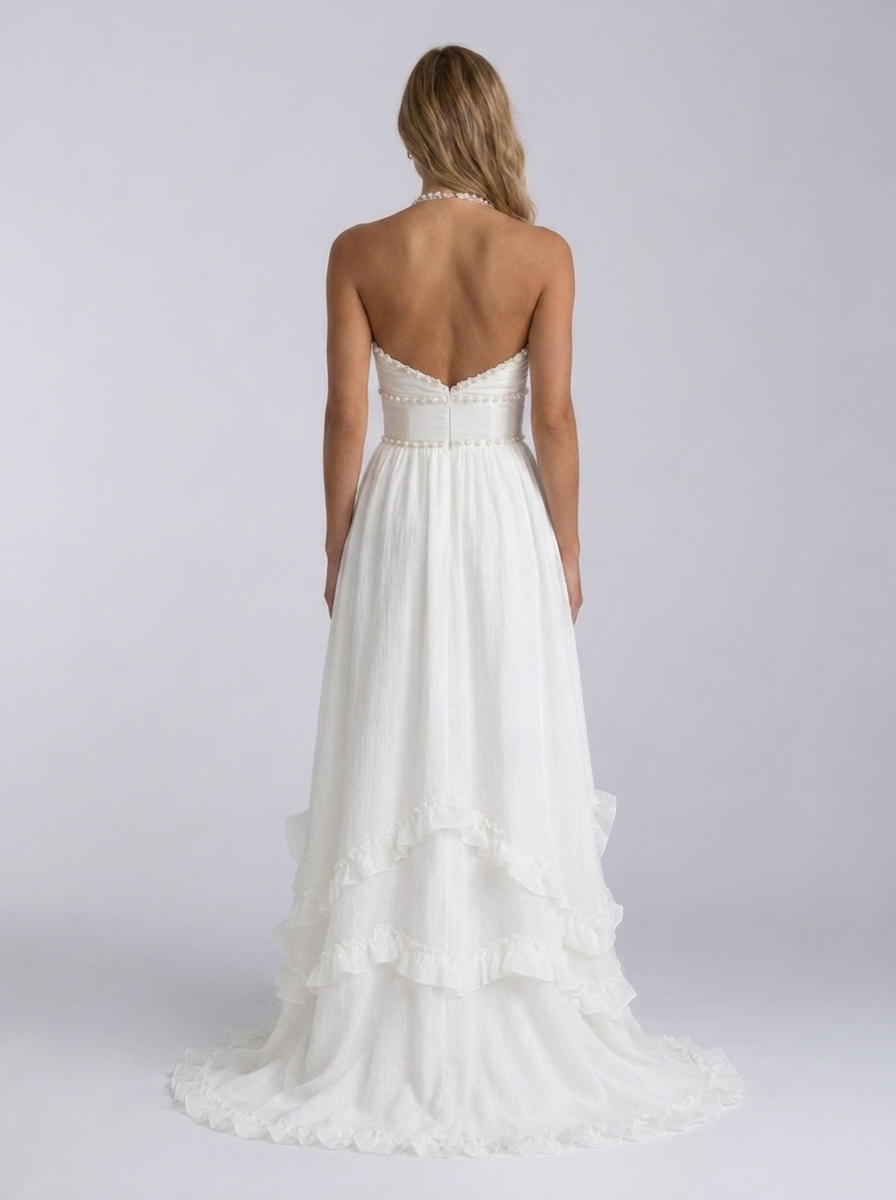 CHRISTINE MAXI DRESS White back