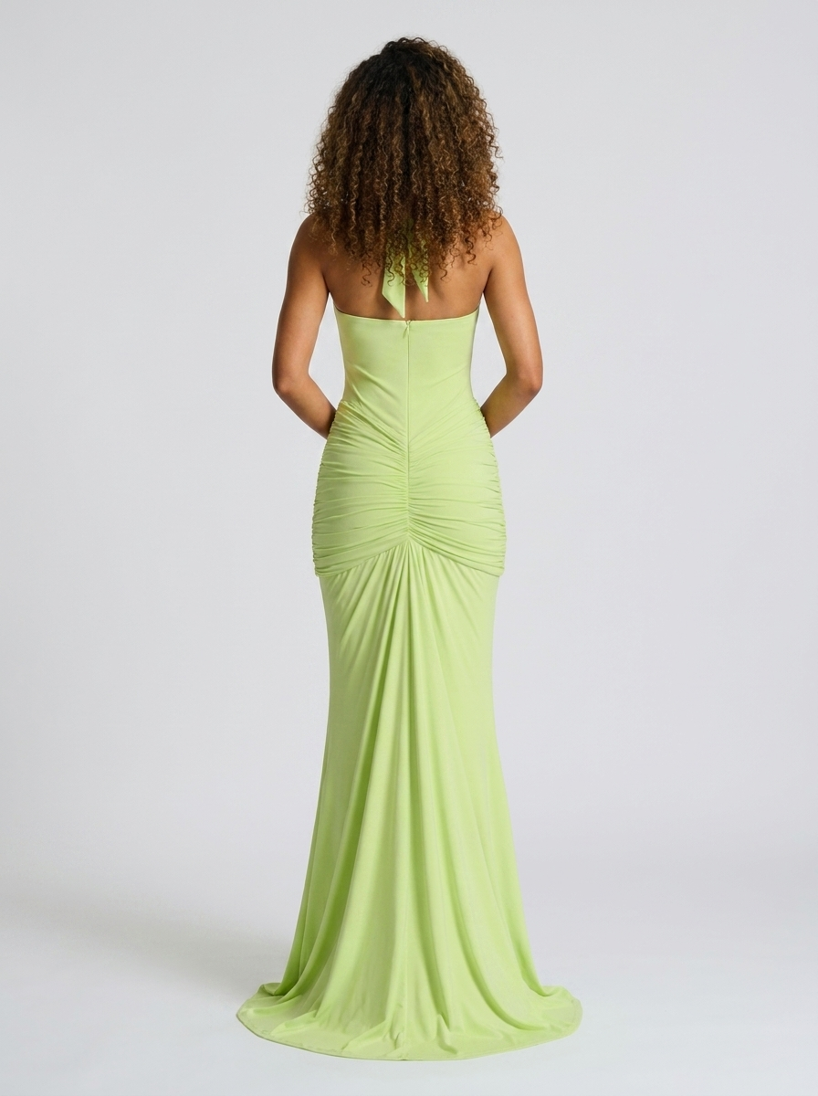 MELISSA MAXI DRESS Green back