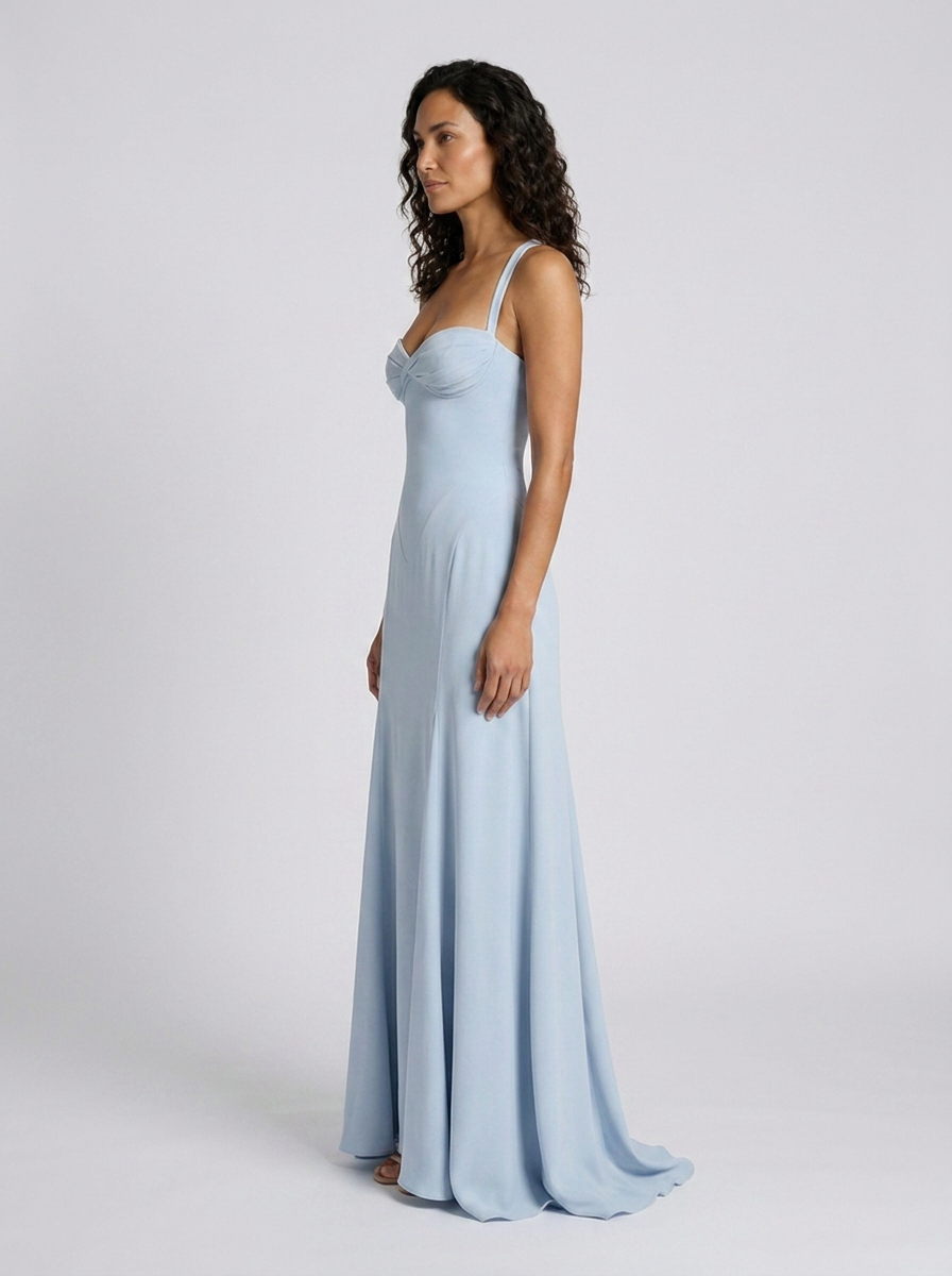 RIHANNA MAXI DRESS Light Blue side