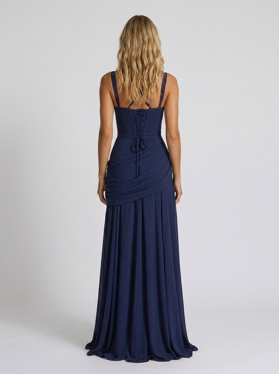 ROSE MAXI DRESS Blue back