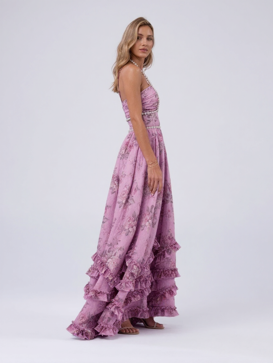 CHRISTINE MAXI DRESS Purple side