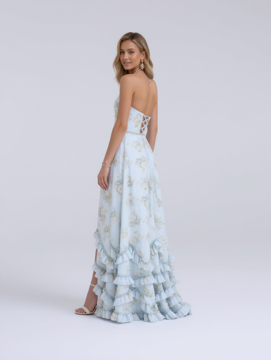 CHRISTINE MAXI DRESS Sky Blue side