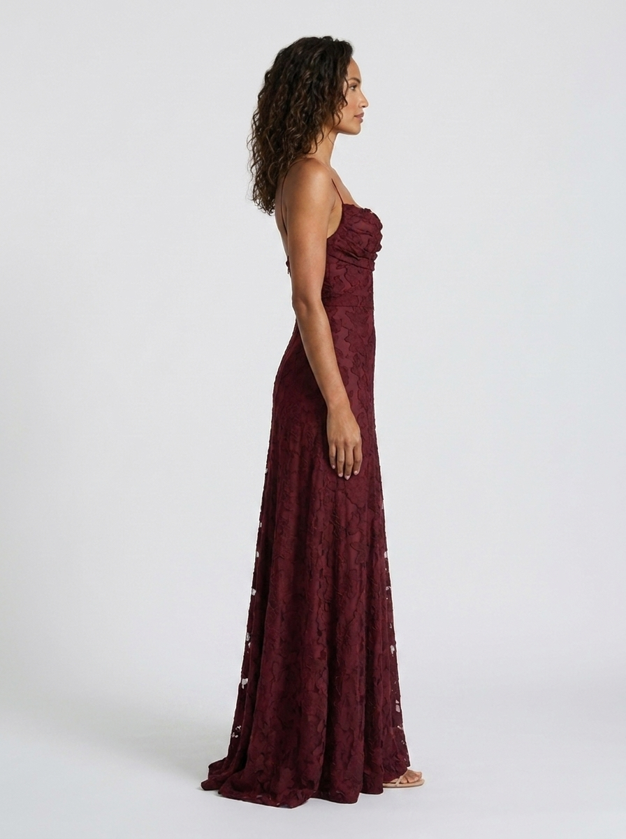 CELESTE MAXI DRESS Red side