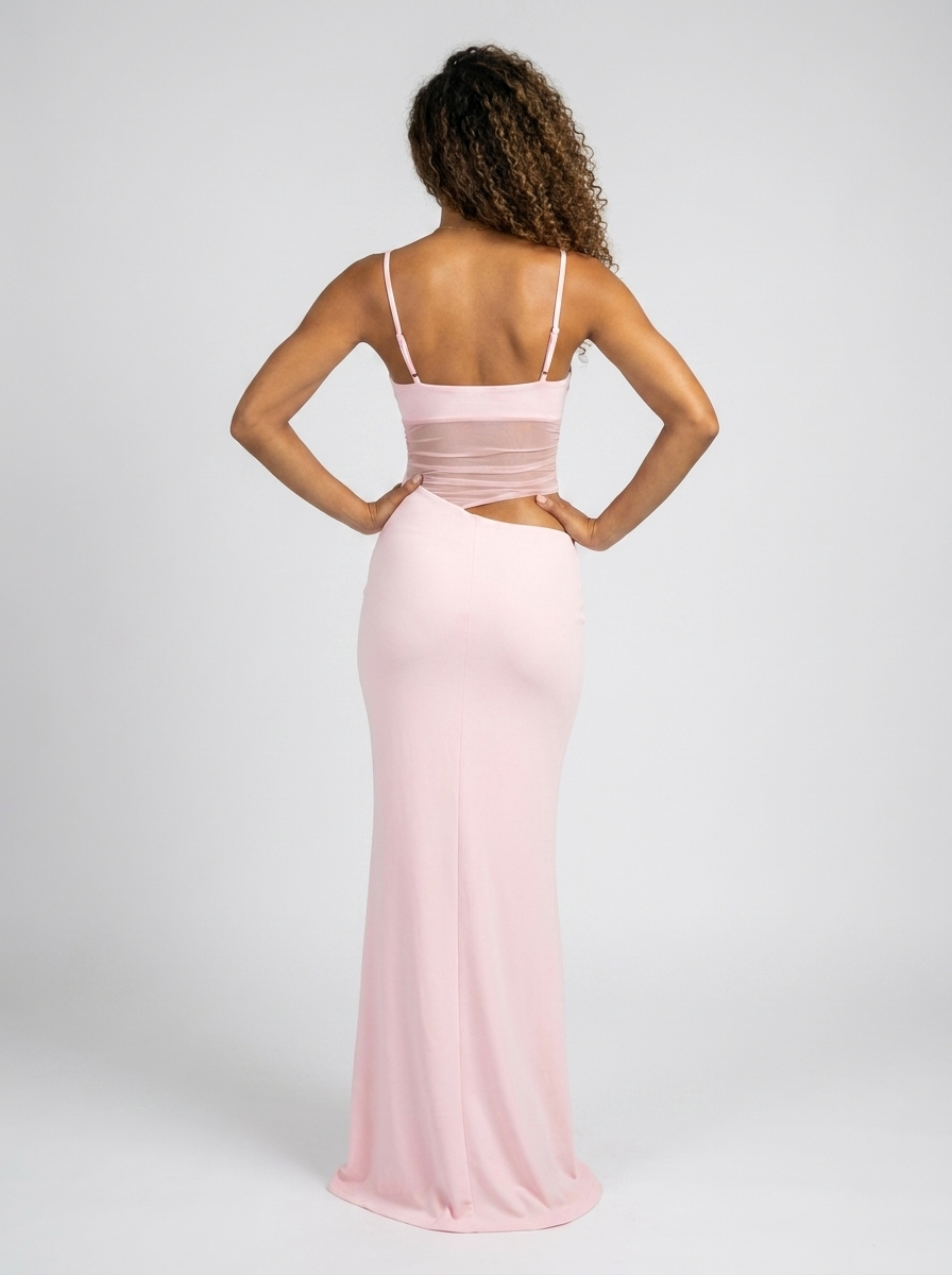 HAYLEY MAXI DRESS Pink back