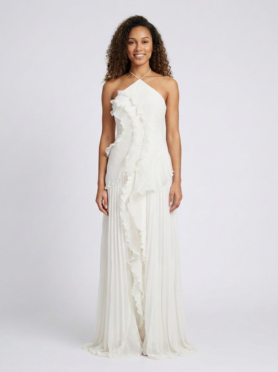 LAYLA MAXI DRESS White front