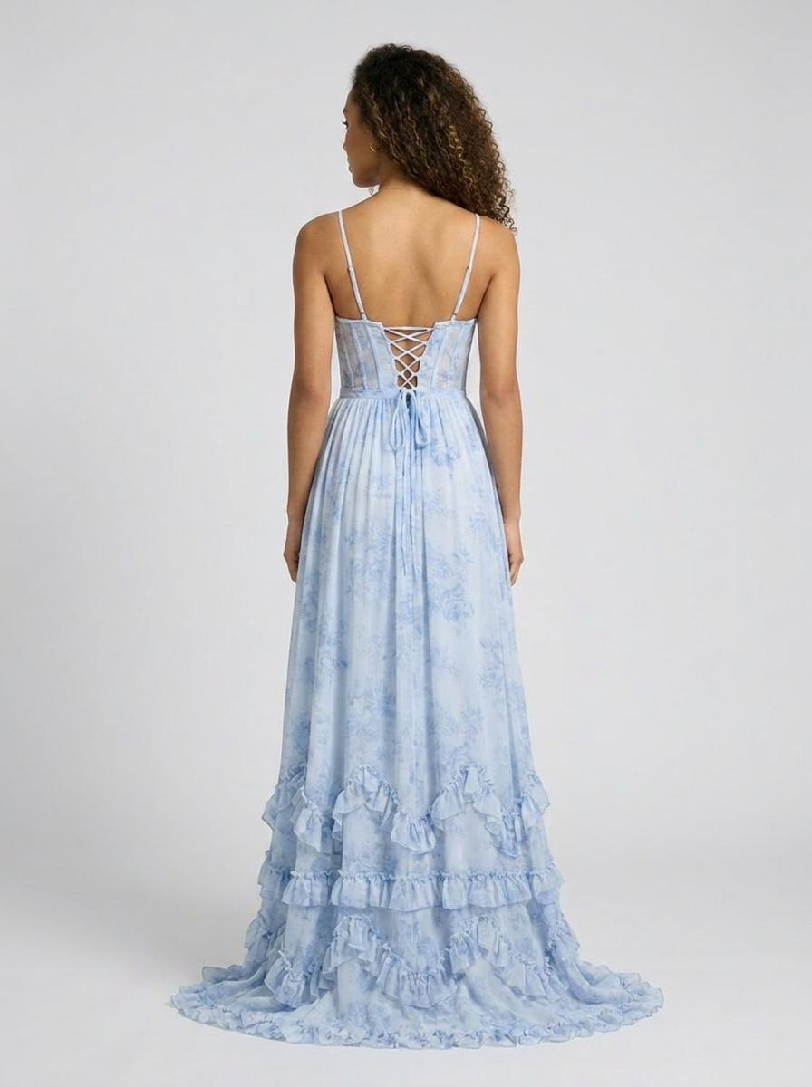 AMIRA MAXI DRESS Sage Blossom back