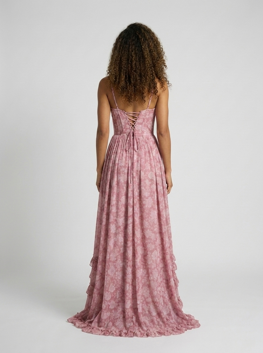 AMIRA MAXI DRESS Ivory Romance back