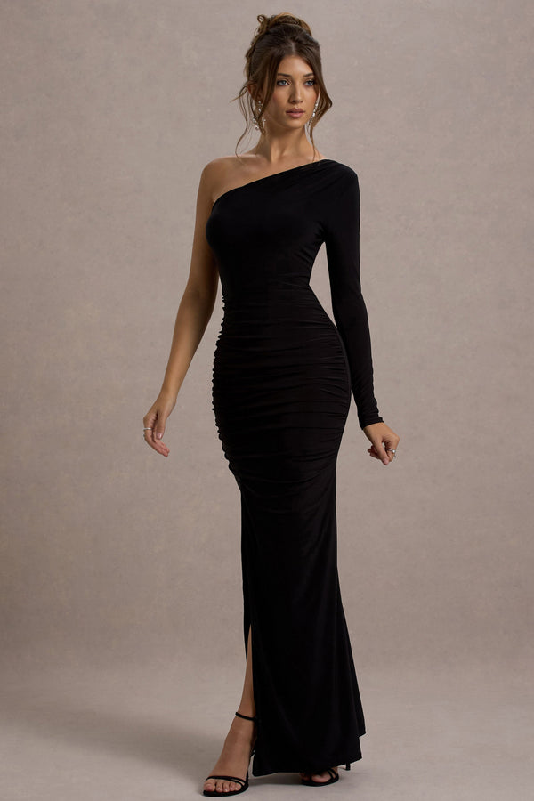 Dolores Asymmetric One-Sleeve Maxi Dress